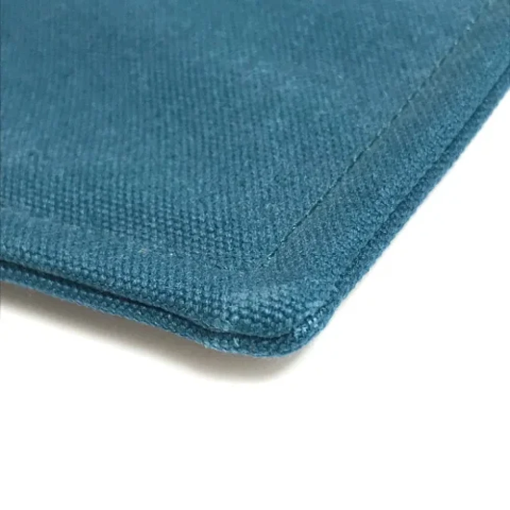 Hermès Vintage Pre-owned Leather pouches Blue Dames