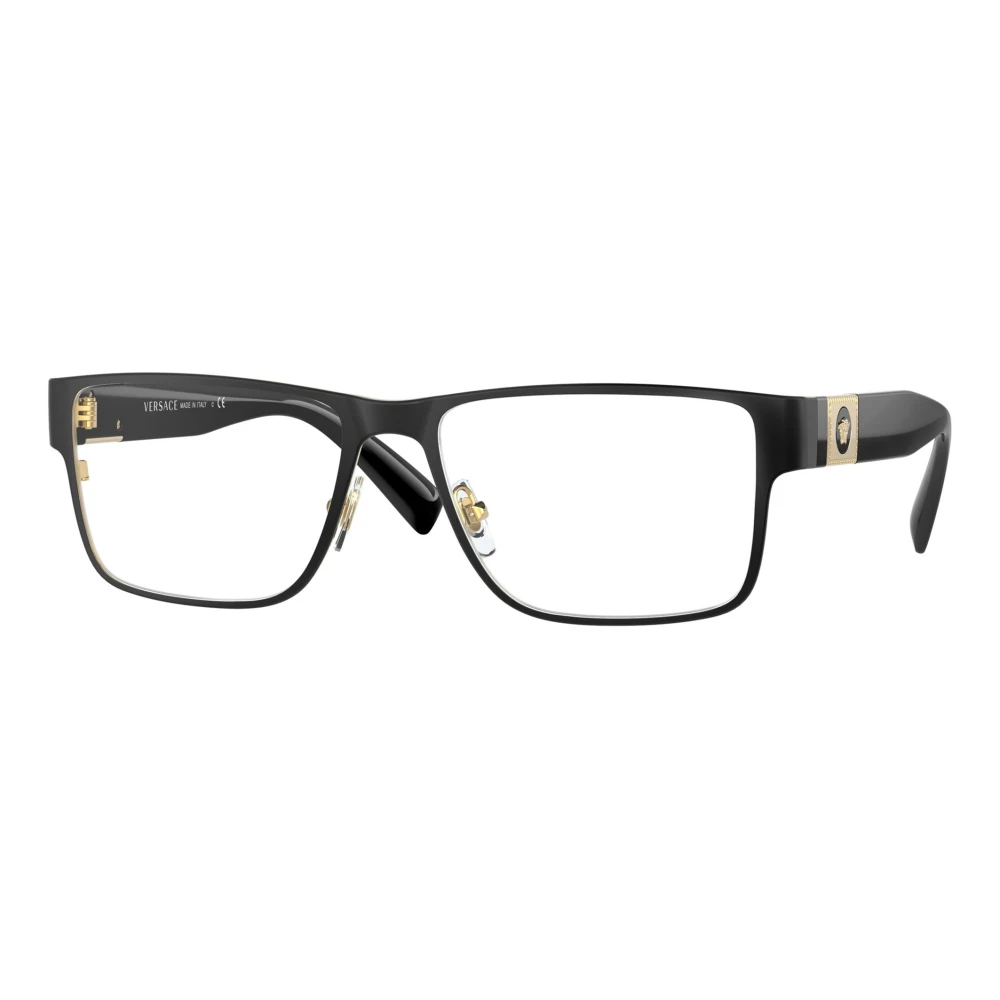 Versace Zwart Optisch Montuur Klassieke Stijl Black Heren