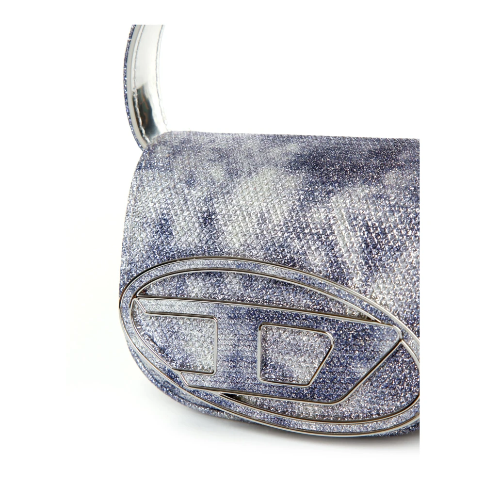Diesel Mini Tas met Marmor Print Blue Dames