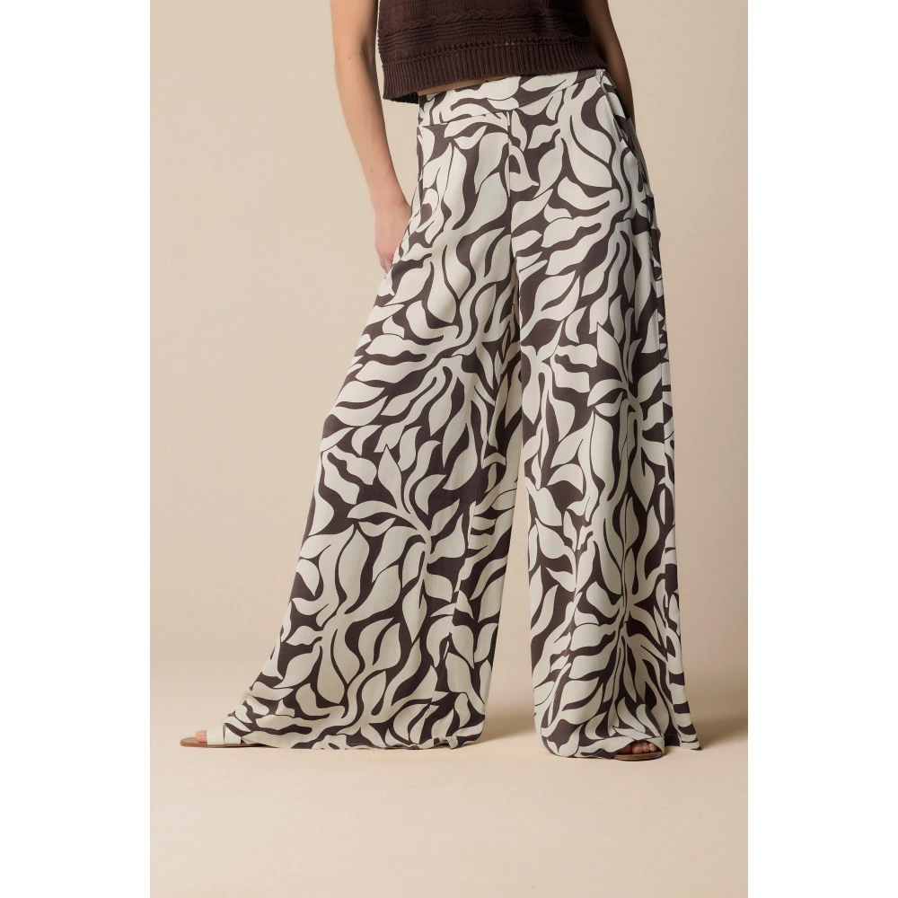 Kocca Wijde bedrukte palazzo broek Multicolor Dames