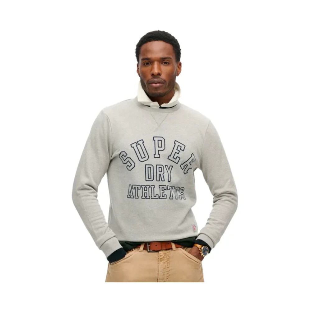 Superdry Uomo Grigio - Felpa Sportiva - Sweatshirts & Hoodies - L