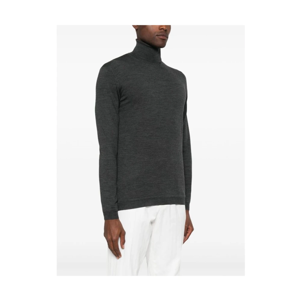 Goes Botanical Merino Wol Botanische Trui Gray Heren