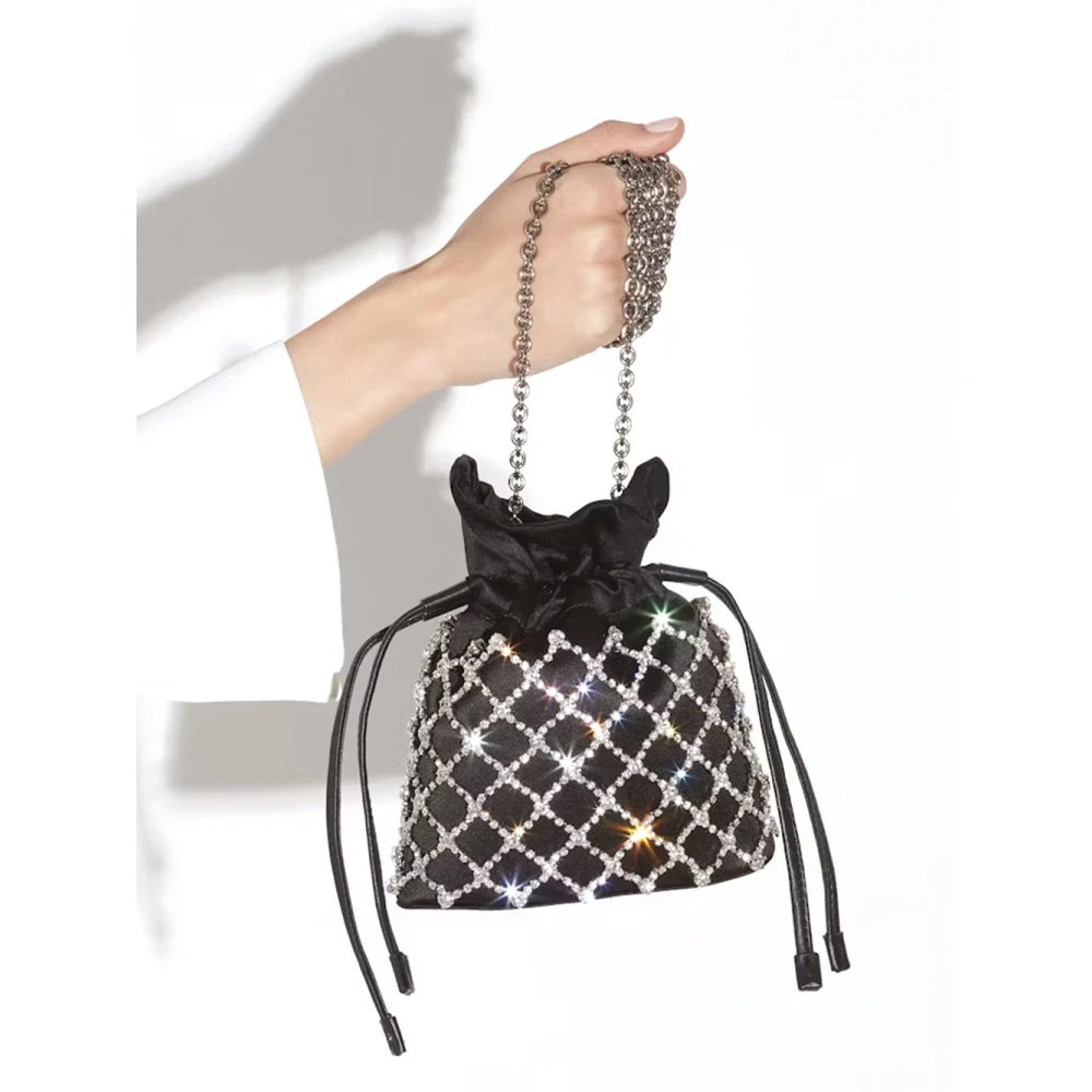 Aquazzura Zwarte Clutch Tas Black Dames