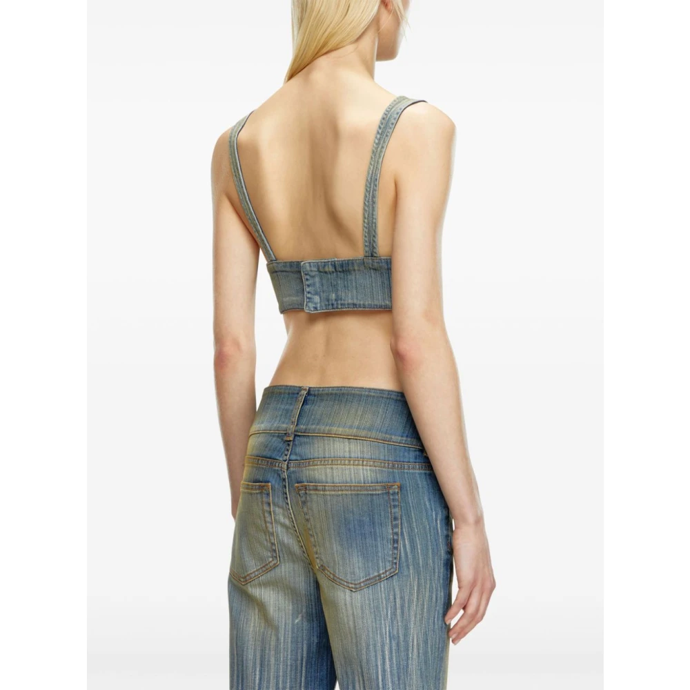 Diesel Stijlvolle Tops voor Vrouwen Blue Dames