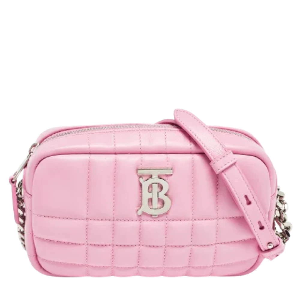 Burberry Vintage Pre-owned Leather shoulder-bags Pink Dames