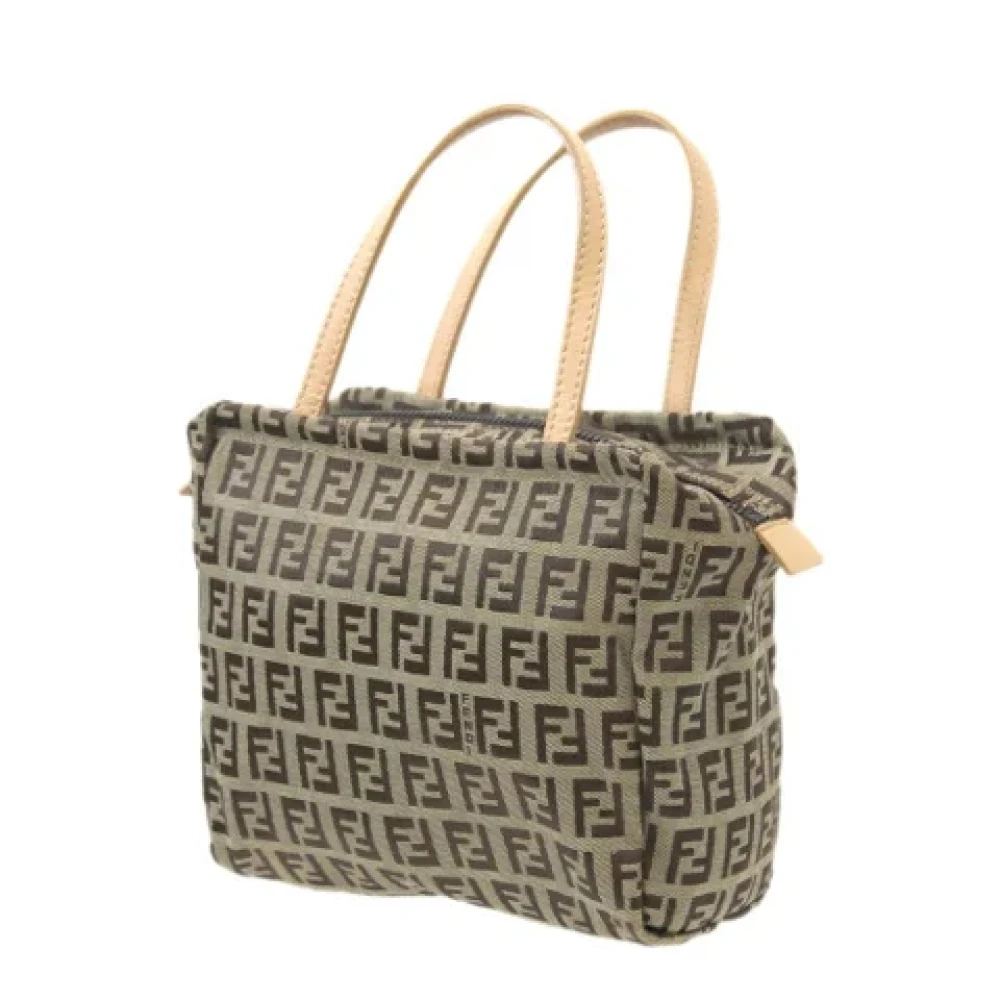 Fendi Vintage Pre-owned Canvas totes Beige Dames