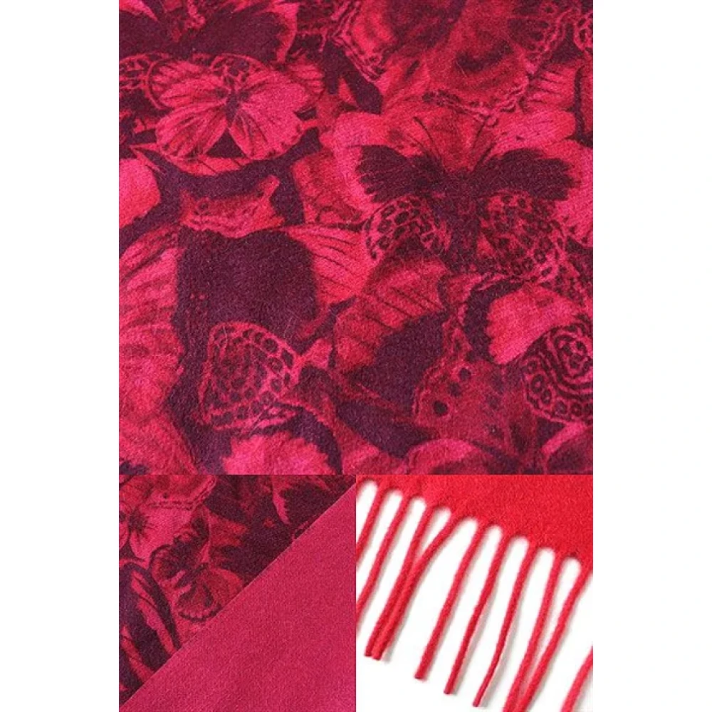 Valentino Vintage Pre-owned Cashmere scarves Red Dames
