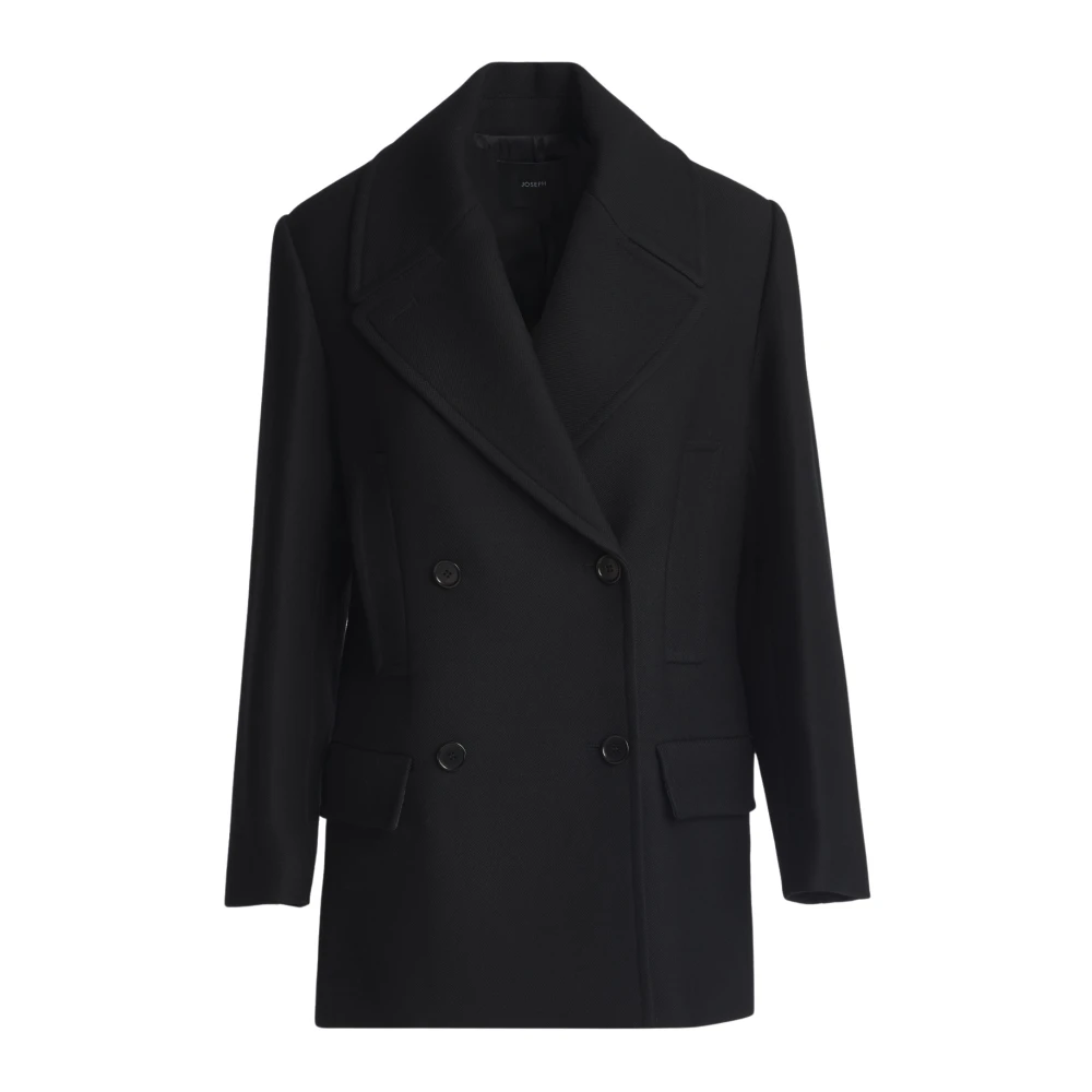 Joseph Heritage Wool Coat Black Dames