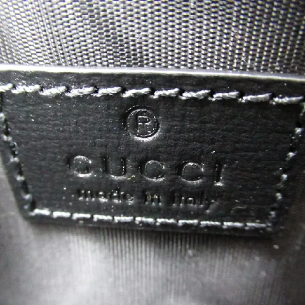 Gucci Vintage Pre-owned Leather wallets Black Heren