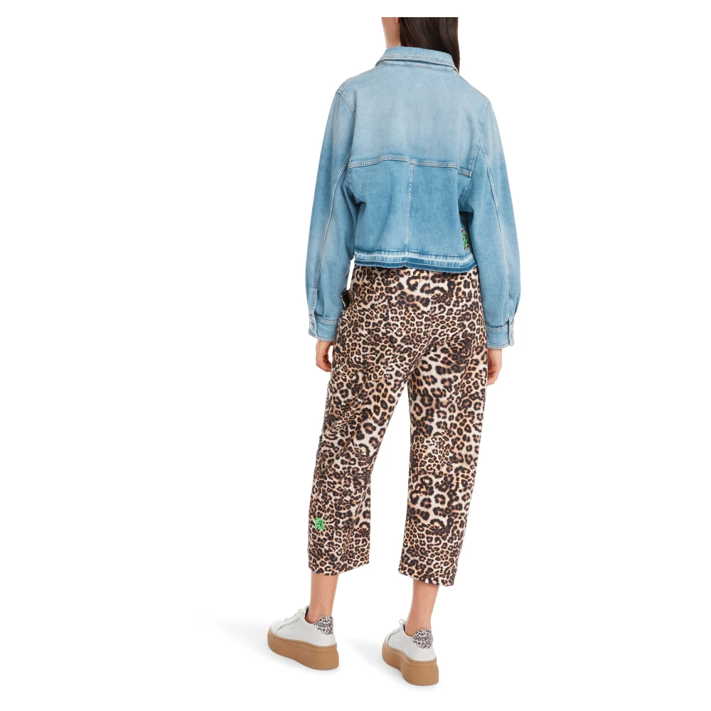 Marc Cain Gebruikte Denim Jack Blue Dames