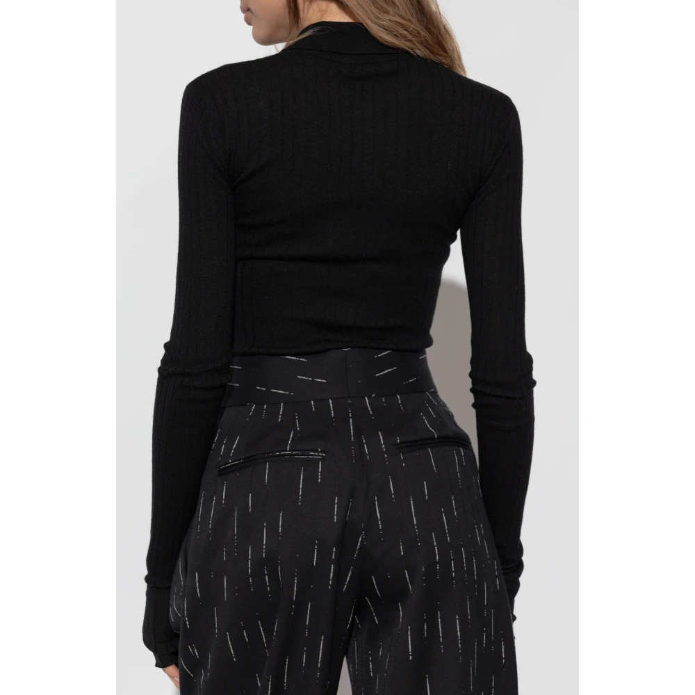The Attico Kasjmier trui Black Dames