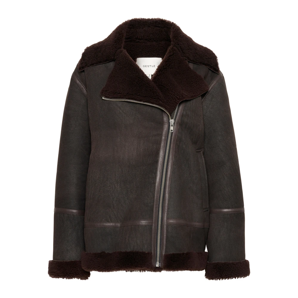 Jackets > Leather Jackets - - Gestuz - Modalova