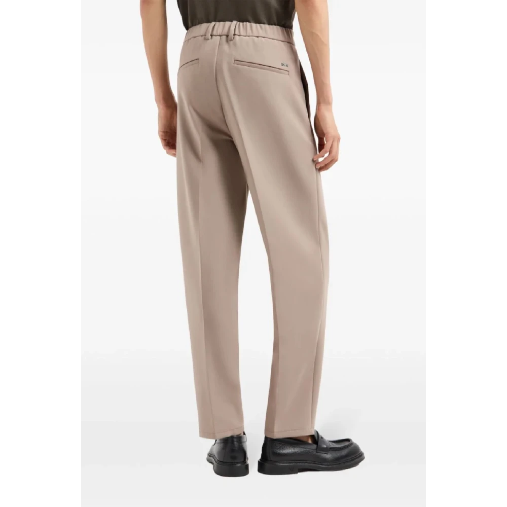 Emporio Armani Stijlvolle herenbroeken voor Aw24 Beige Heren