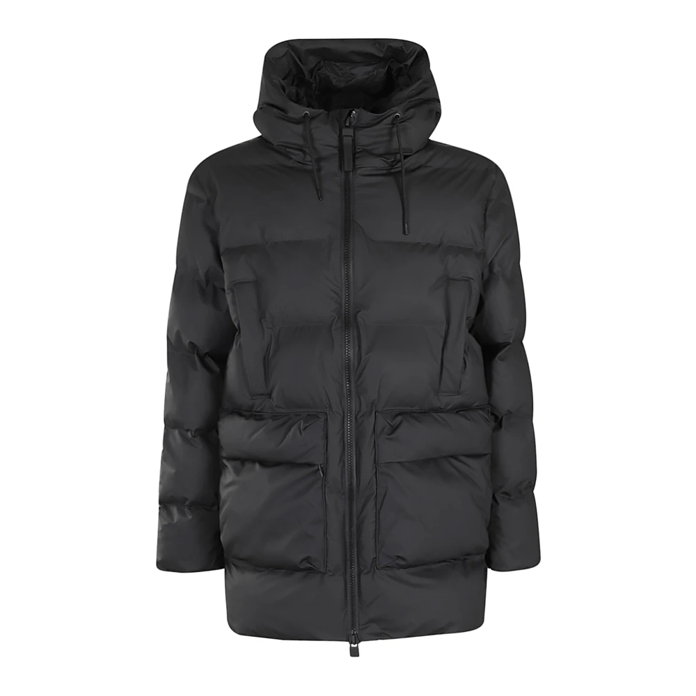 Rains Puffer Cargo Jas Black Heren