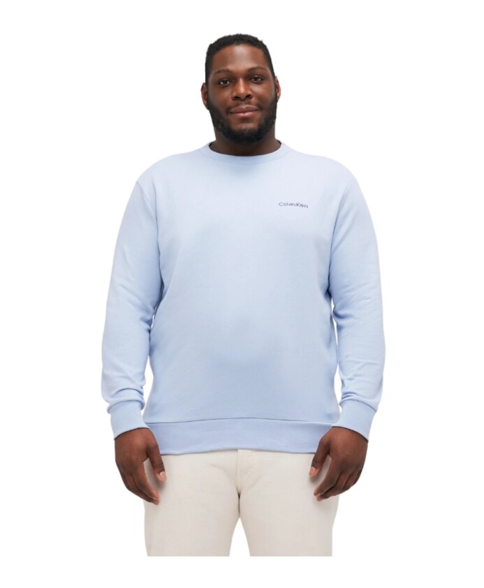 bleu-regular-col-rond-sweatshirt
