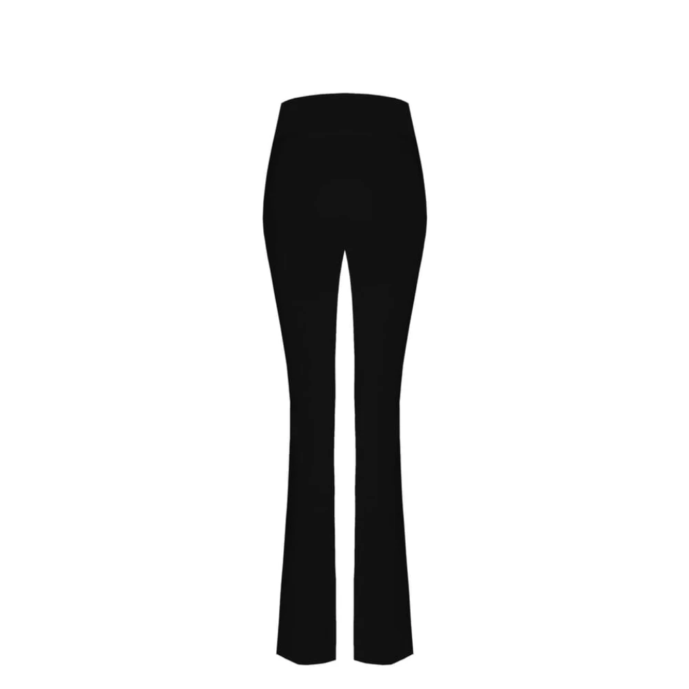 RINASCIMENTO Hoge taille technische stof broek Black Dames