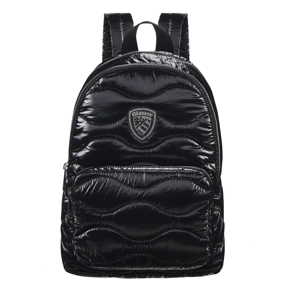 Blauer Stijlvolle Zwarte Zachte Rugzak Black Unisex
