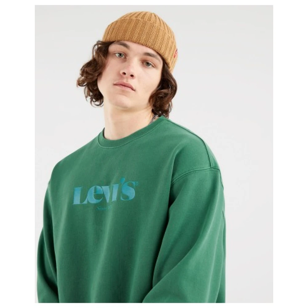 Levi's Heren Katoenen Sweatshirt Green Heren