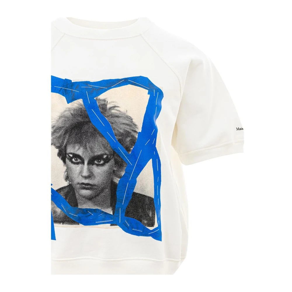 Maison Margiela Wit Katoenen T-Shirt Klassieke Stijl White Dames