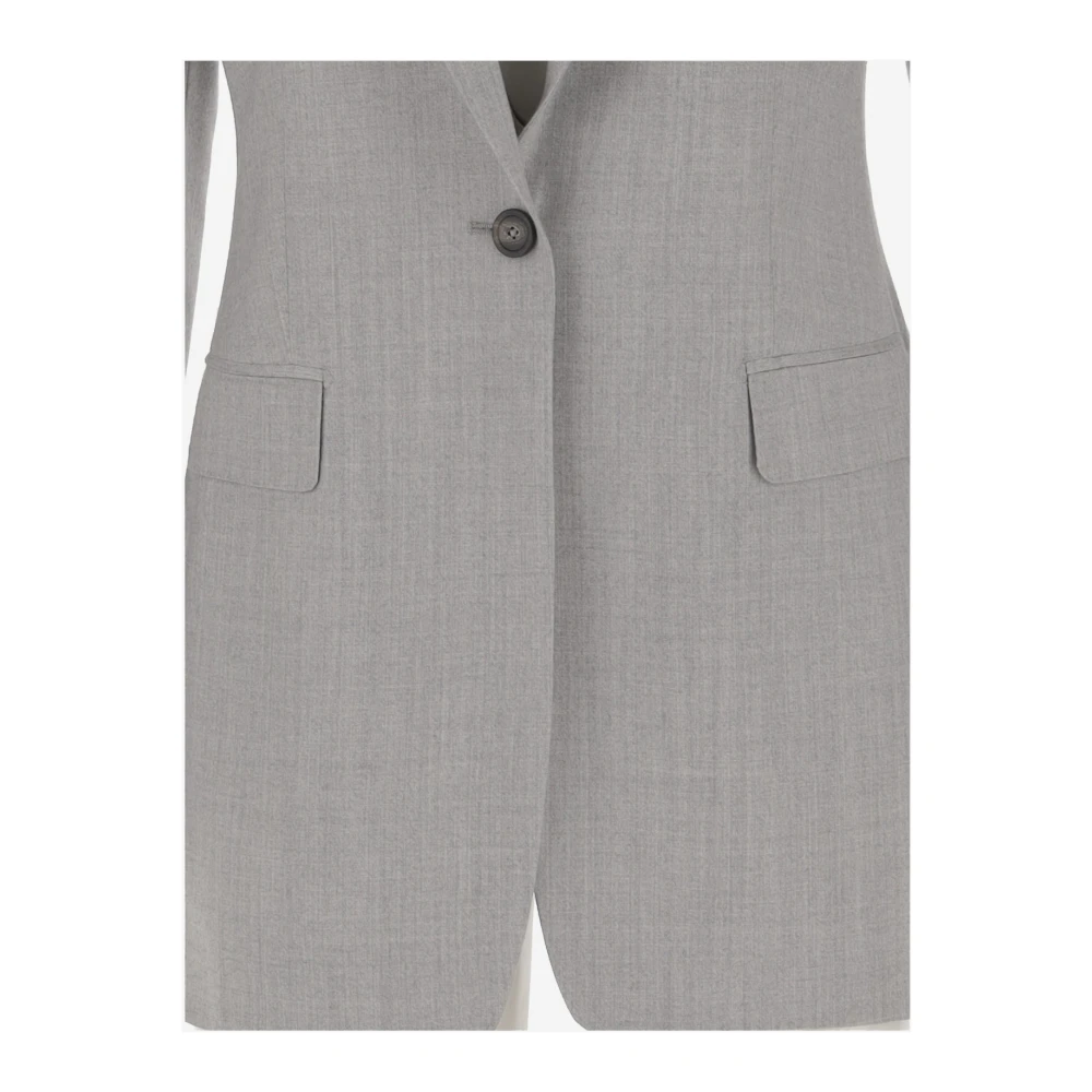 Tagliatore Wollen Enkelbreasted JAS Gray Dames