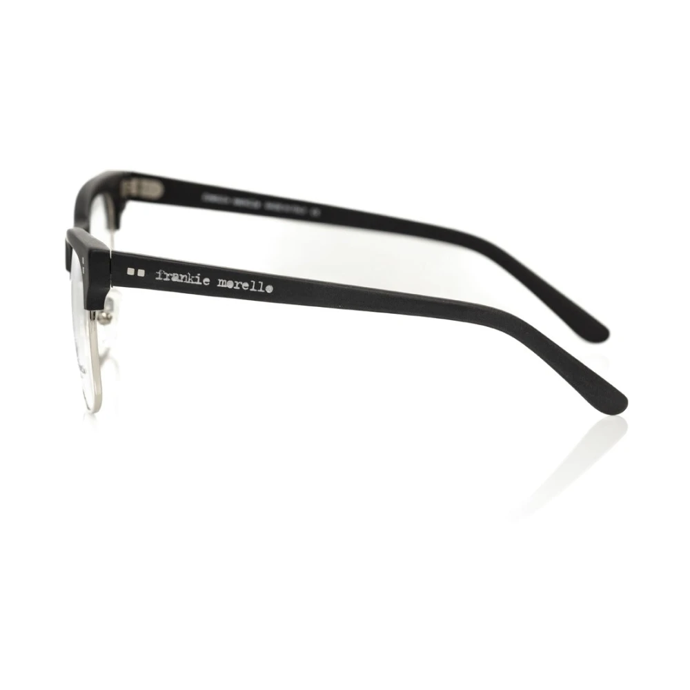 Frankie Morello Clubmaster Metalen Frame Bril Black Heren