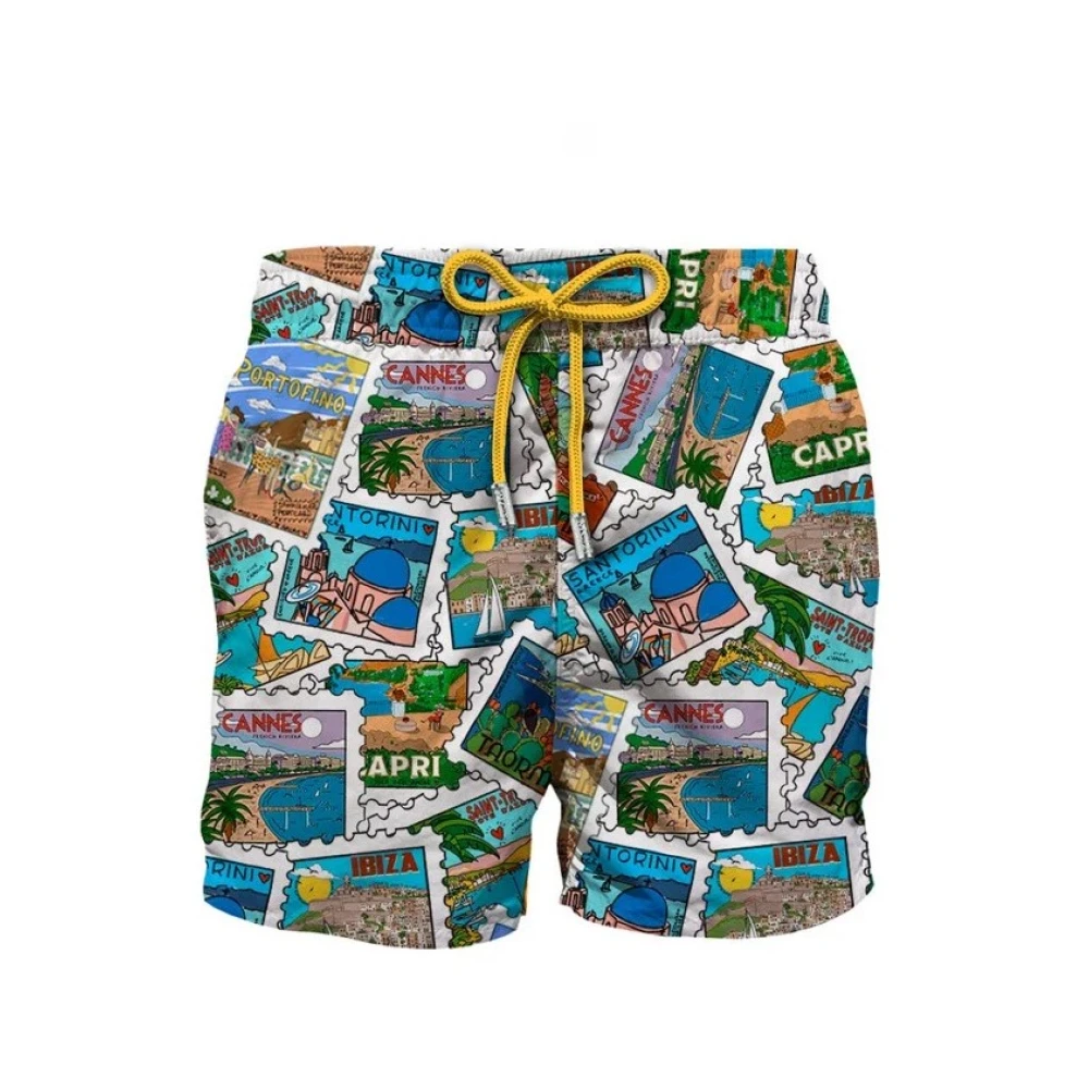 Mc2 Saint Barth Herren Multicolor Bademode, Mehrfarbig, Sgröße: