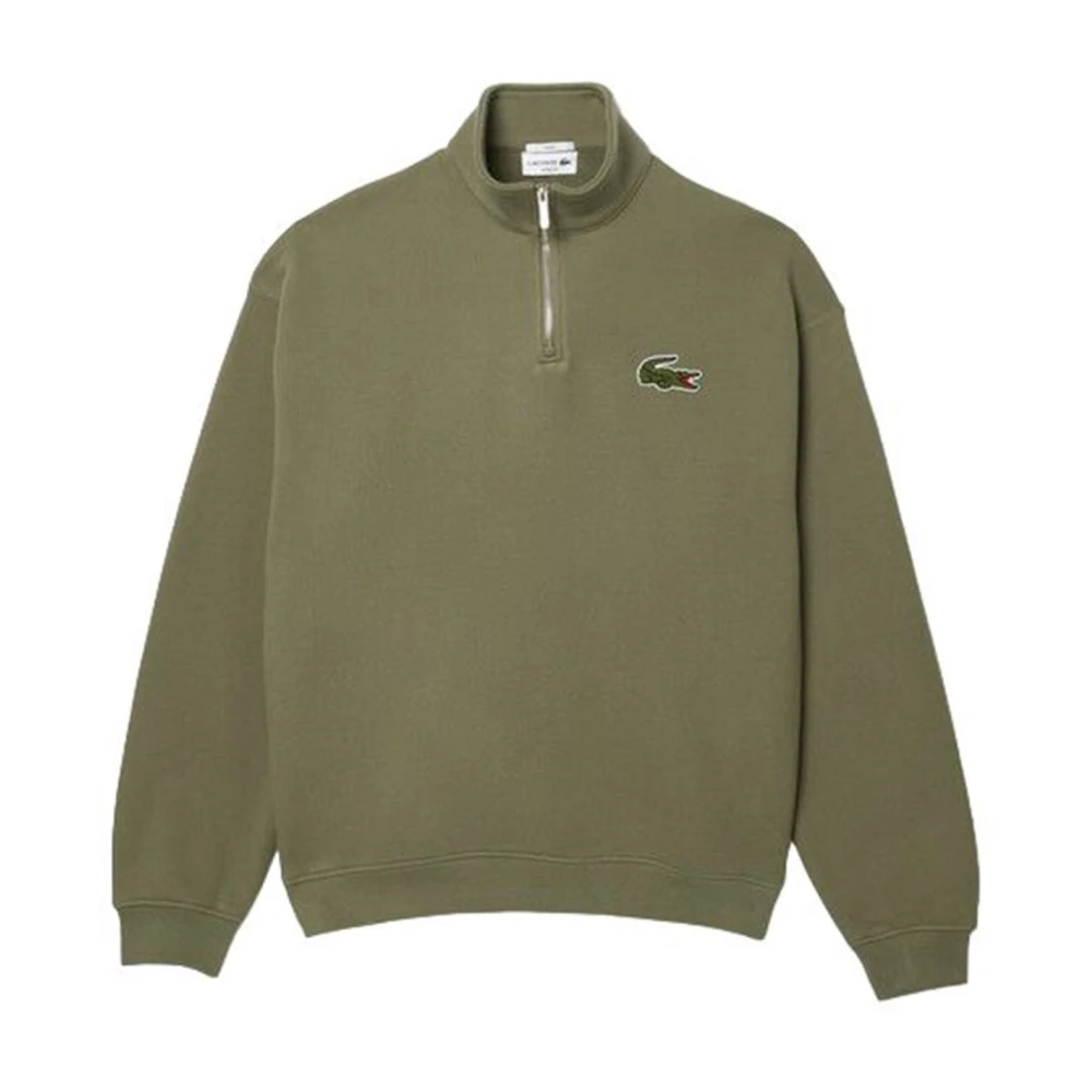 Lacoste Heren Katoen Khaki Sweatshirt Green Heren