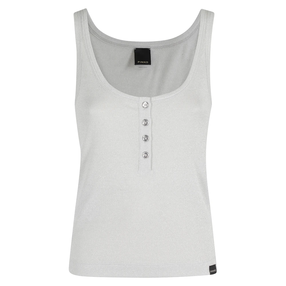 pinko Mouwloze Top Chimera Stijl Gray Dames