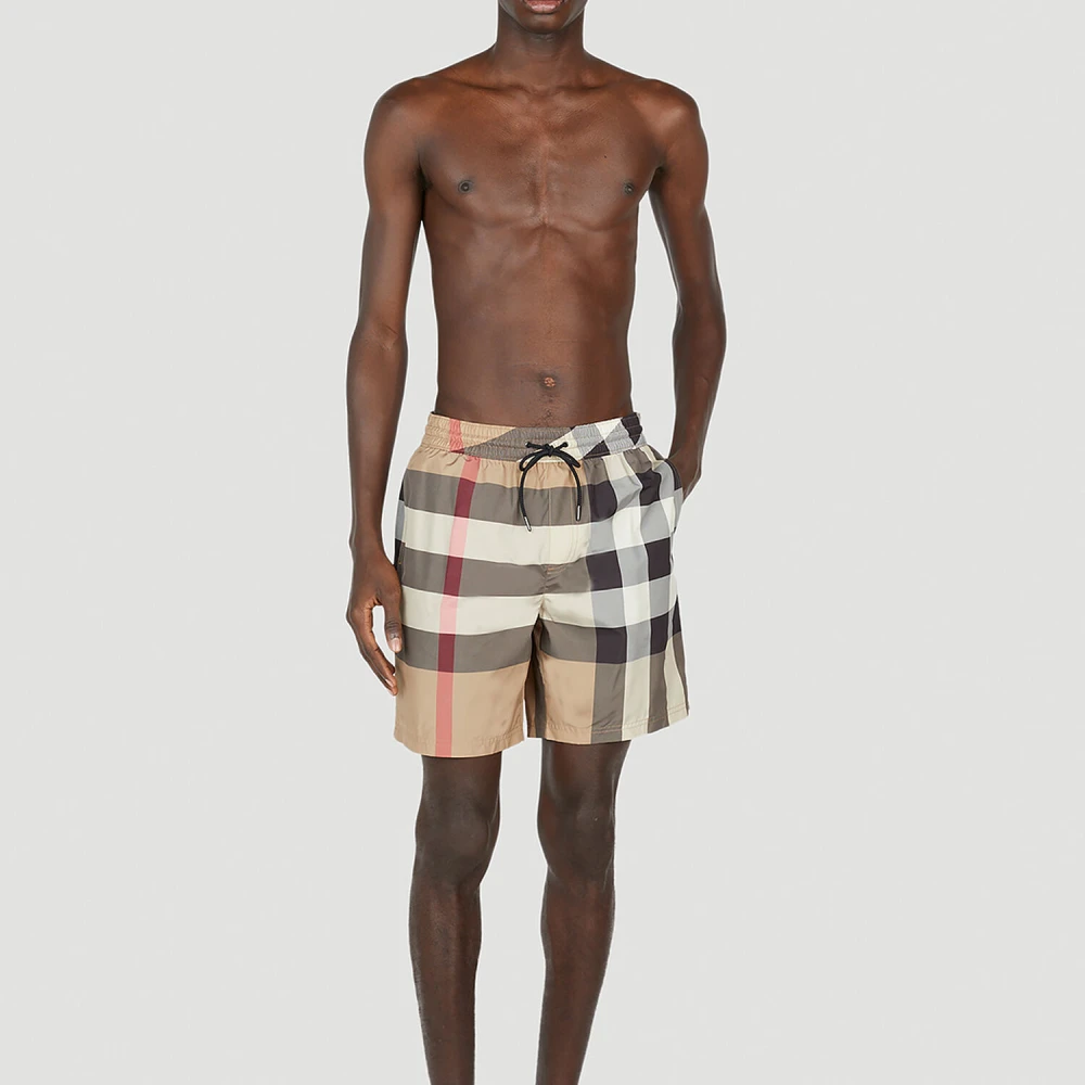 Burberry Vintage Check Zwembroek Beige Heren
