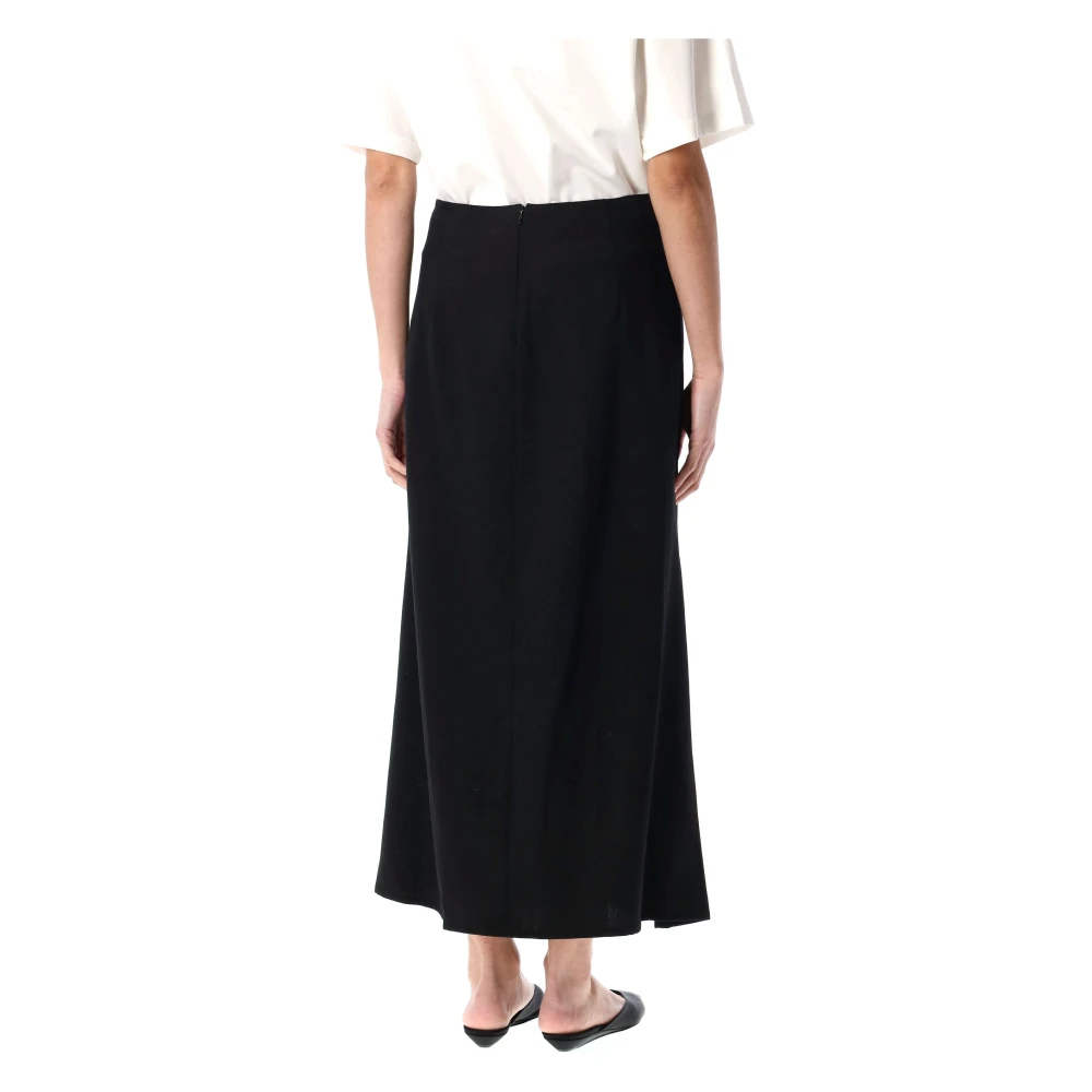 Studio Nicholson Stijlvolle Geplooide Rok Black Dames