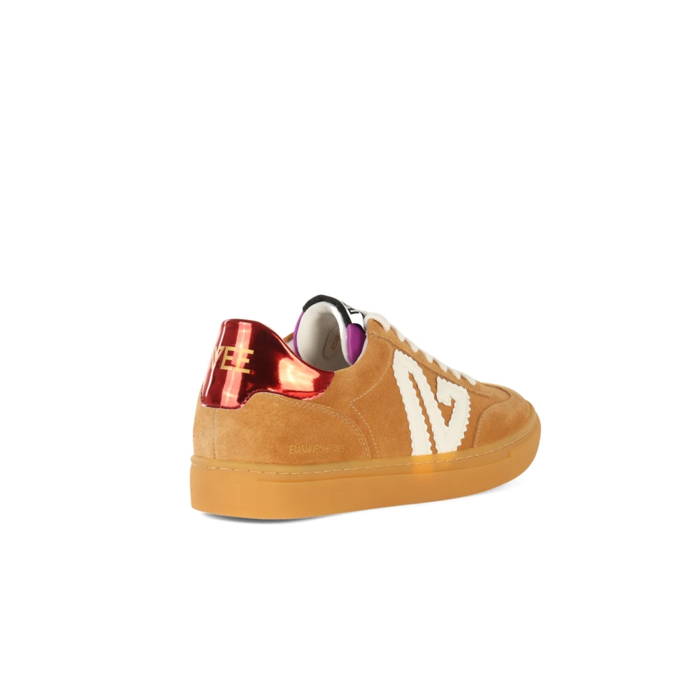 Emanuelle Vee Suède Sneakers met Rubberen Zool Brown Dames