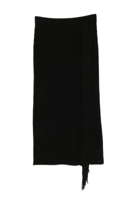 Fringed Midi Skirt