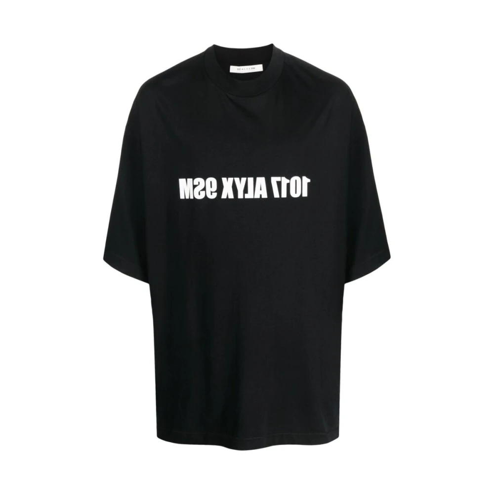 1017 Alyx 9SM Logo Print Katoenen T-shirt Black Heren