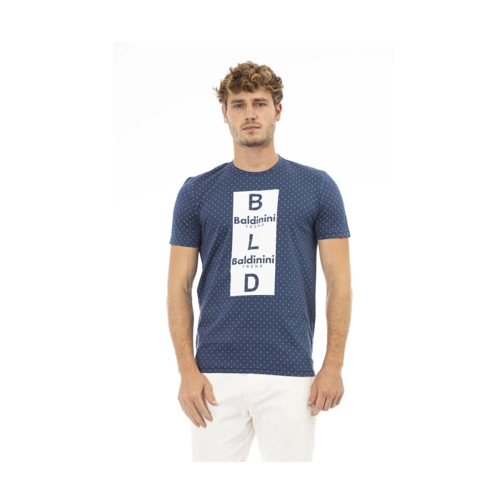 Baldinini Blue Trend T-Shirt Blue Heren