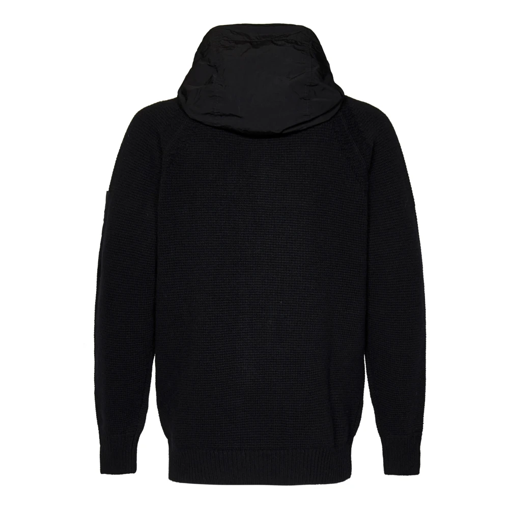 C.P. Company Zwarte Zip-Up Sweater Aw24 Black Heren