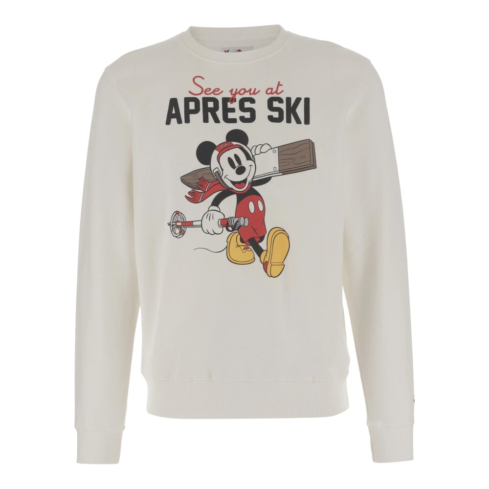 MC2 Saint Barth Mickey Mouse Katoenen Sweatshirt White Heren