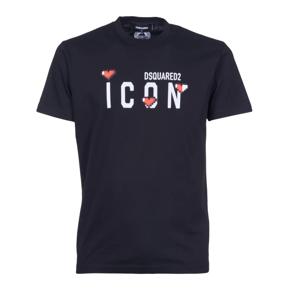 Dsquared2 Men's Black T-Shirts, S, Pinaforemetal T-Shirt