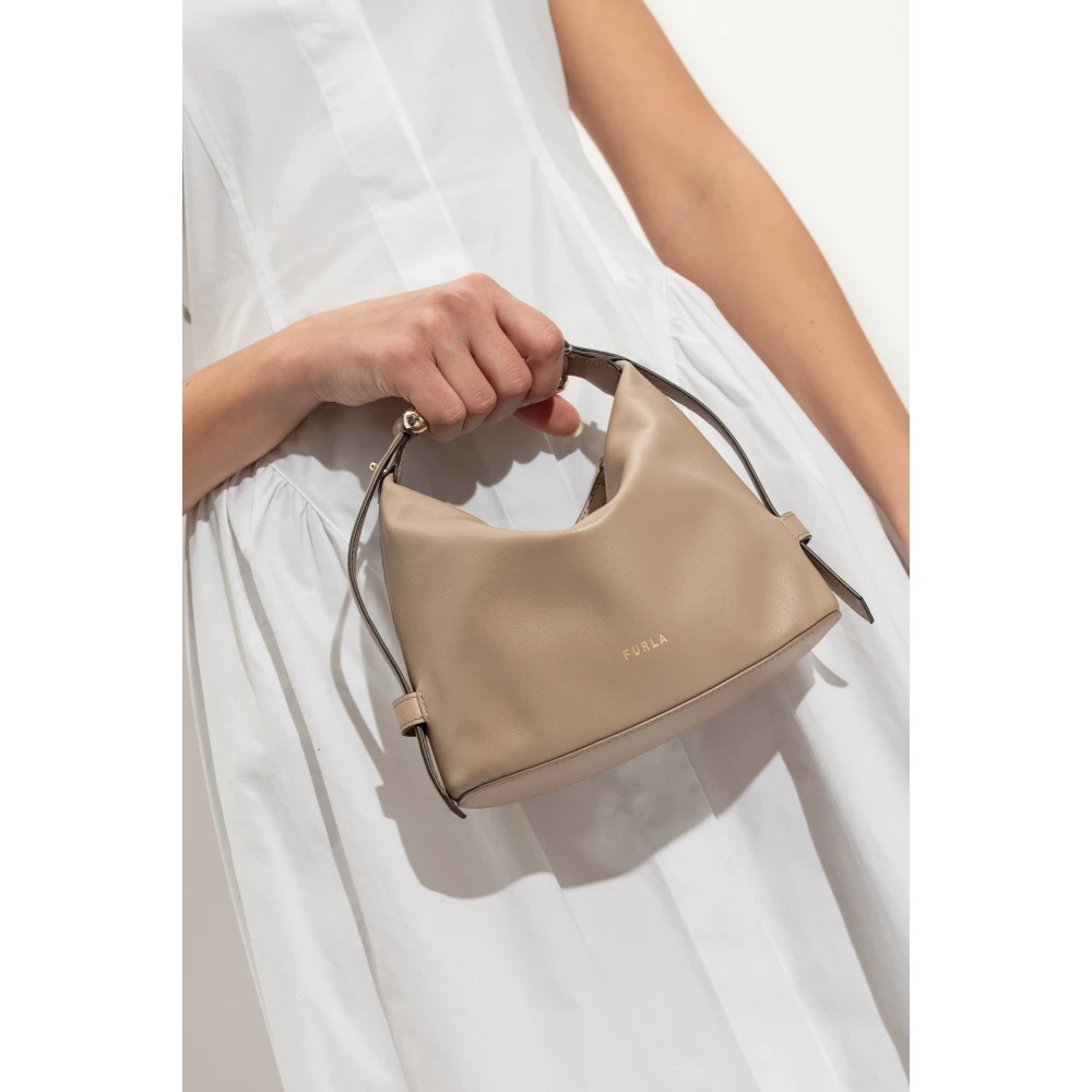 Furla Tas Nuvola Mini Beige Dames