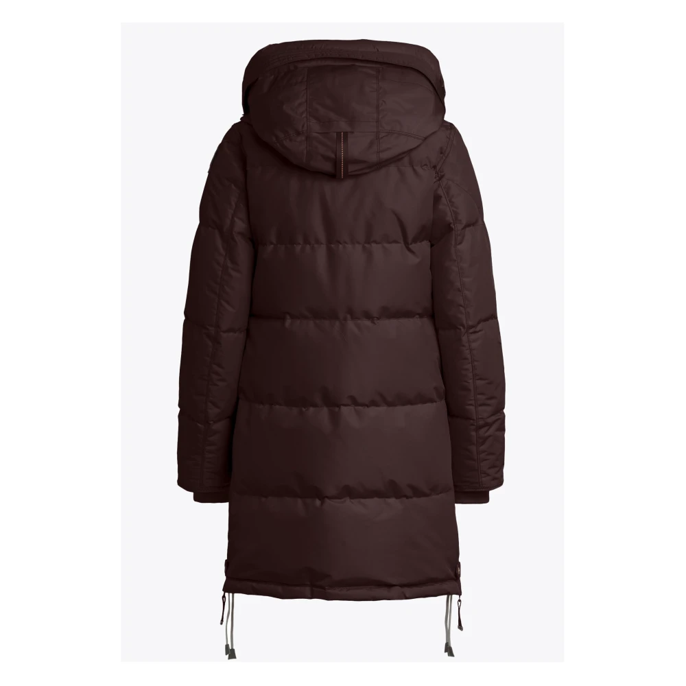 Parajumpers Paarse Gewatteerde Lange Beer Jas Purple Dames