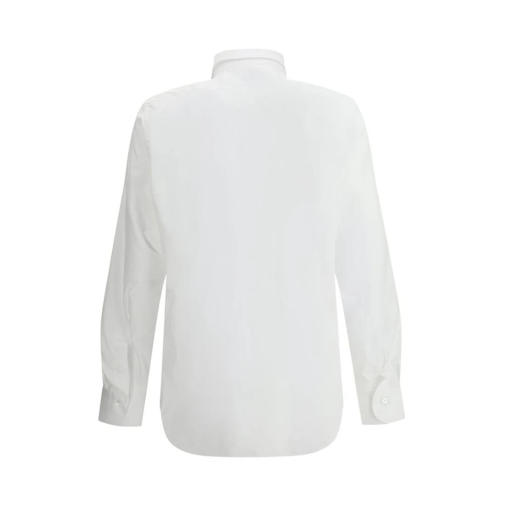 Finamore Overhemd met Omkeerbare Kraag White Heren