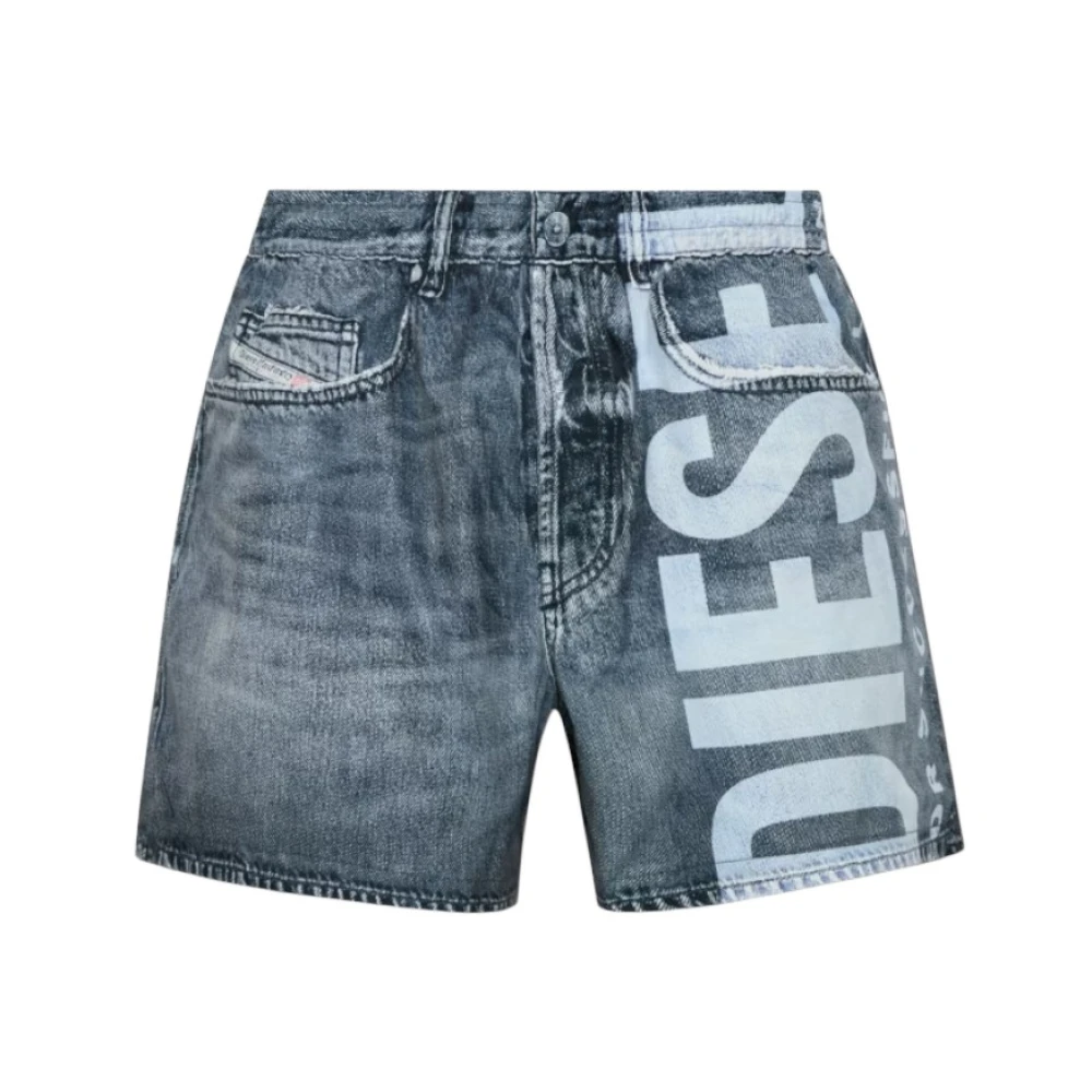 Diesel Uomo Blu Pantaloncini, L, New,