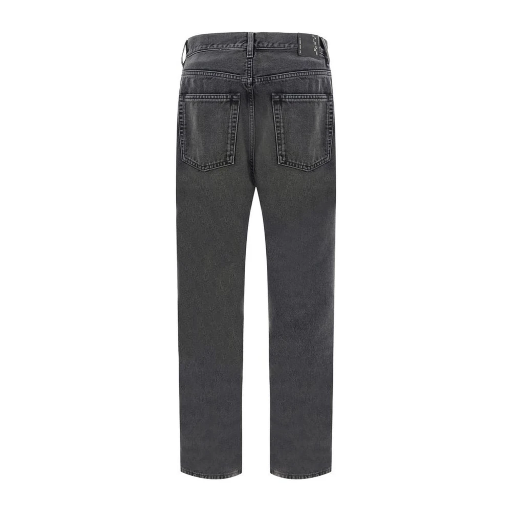 Haikure Klassieke katoenen straight-leg jeans met vijf zakken Black Heren