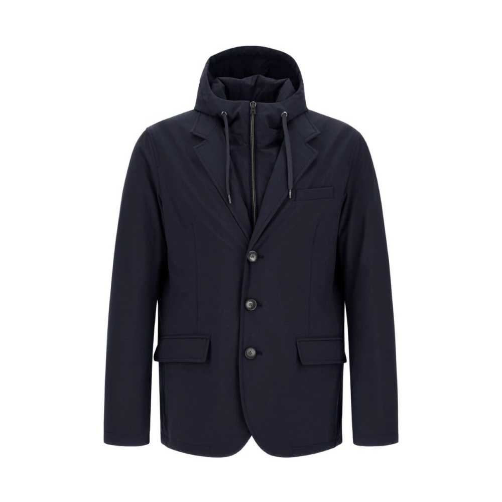 Herno Blue Jackets Navy - Male - Blazers - L - Jackets