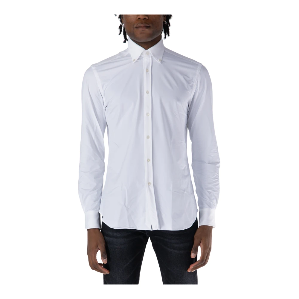 Xacus Mannelijk Wit Overhemden Heren, Xl, Button Down Overhemd
