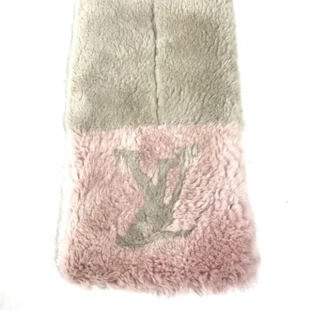 Louis Vuitton Vintage Pre-owned Fur scarves Beige Dames