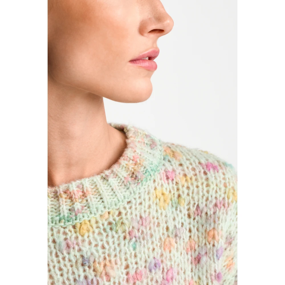 Rich & Royal Neps Crew Neck Pullover Multicolor Dames