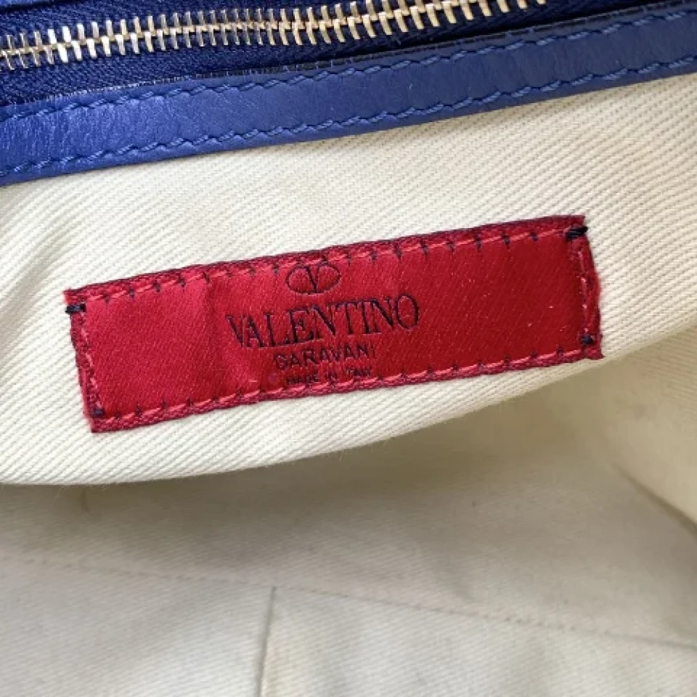 Valentino Vintage Pre-owned Leather shoulder-bags Blue Dames