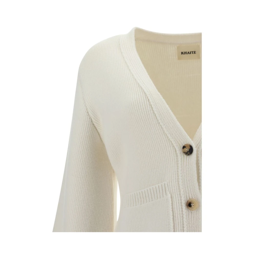 Khaite Scarlet Cashmere Vest met V-hals White Dames