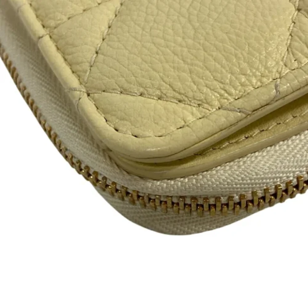 Dior Vintage Pre-owned Leather wallets Yellow Dames