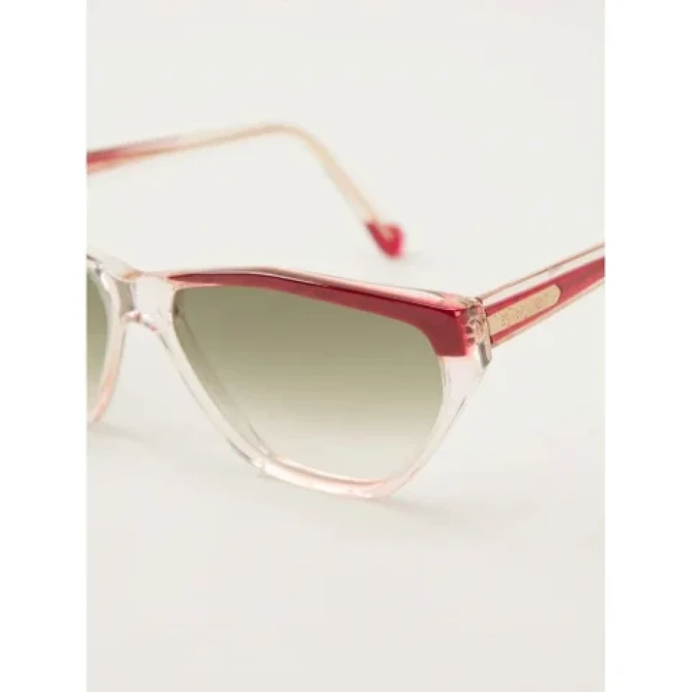Yves Saint Laurent Vintage Pre-owned Acetate sunglasses Orange Dames